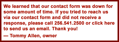 Contact Form Notice