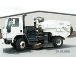 2000 Freightliner SC8000 chassis with Tymco 600 BAH sweeper unit.